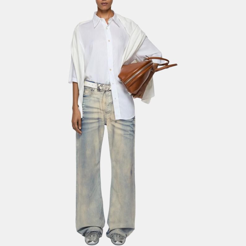 Женские джинсы Acne Studios SS25 (голубые) — фото 3