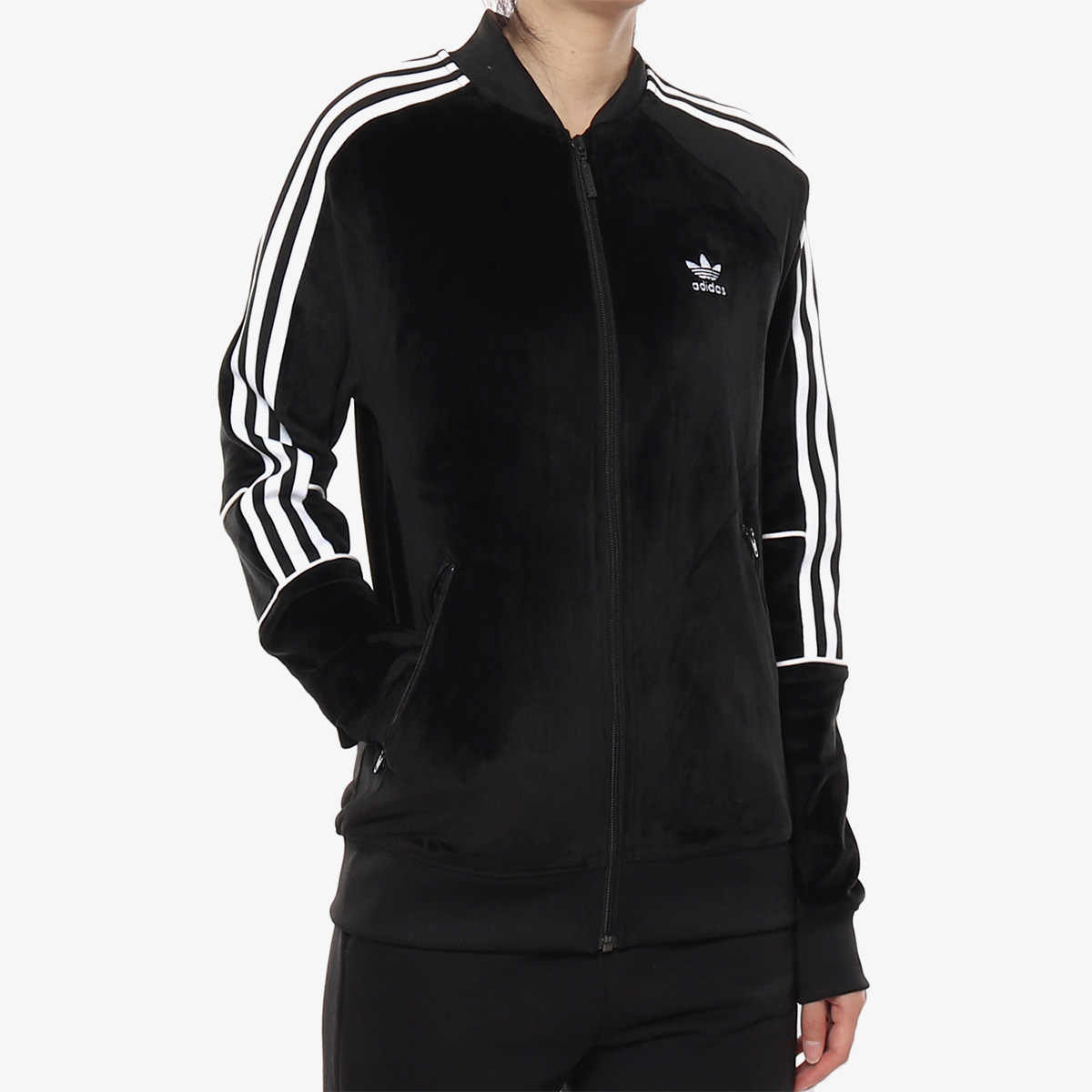 Унисекс куртка adidas originals SST (зелено-белый) — фото 5