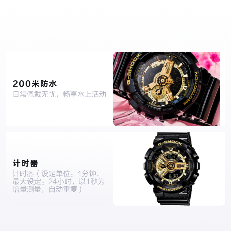 Часы Casio G-Shock Pair Series (черные) — фото 2