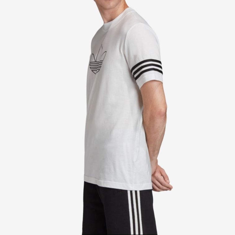 Мужские футболка adidas originals Outline (белая) — фото 5