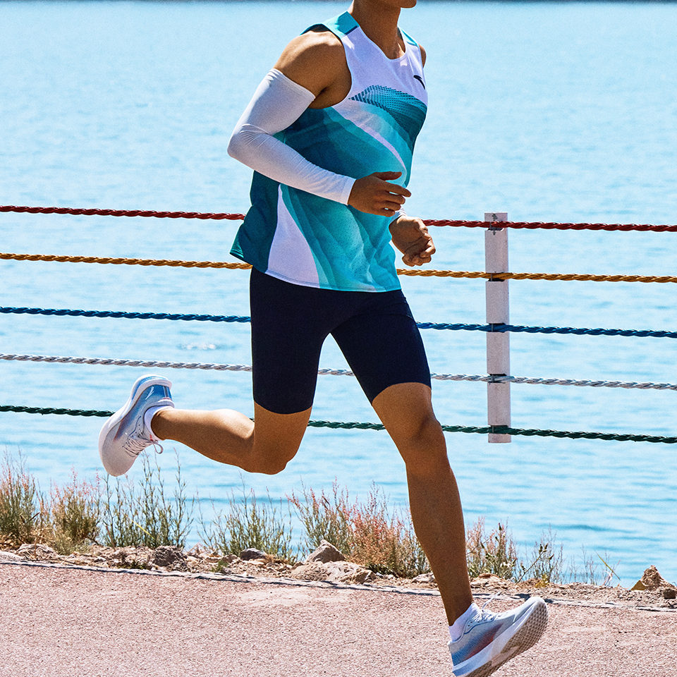 Anta Running Collection Running Tank Top Men’s Distant Mountain Turquoise