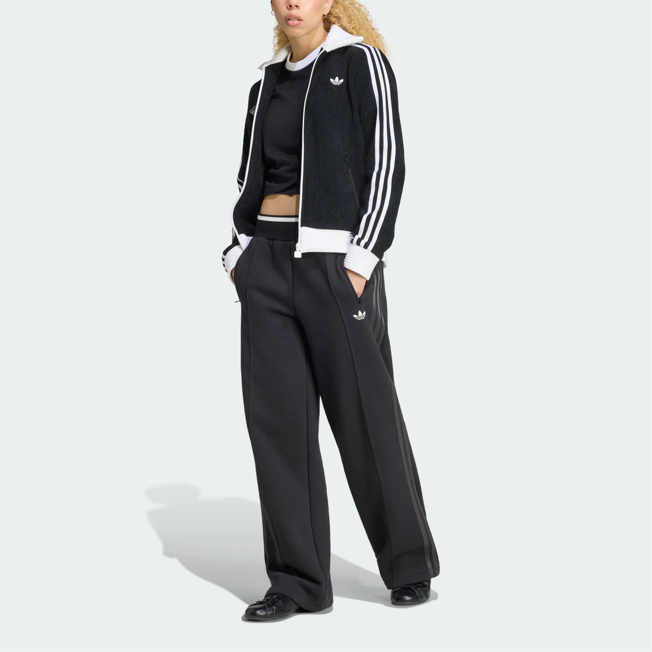 Женская олимпийка adidas originals × Jennie FAN OG TRACK TOP (белый) — фото 4