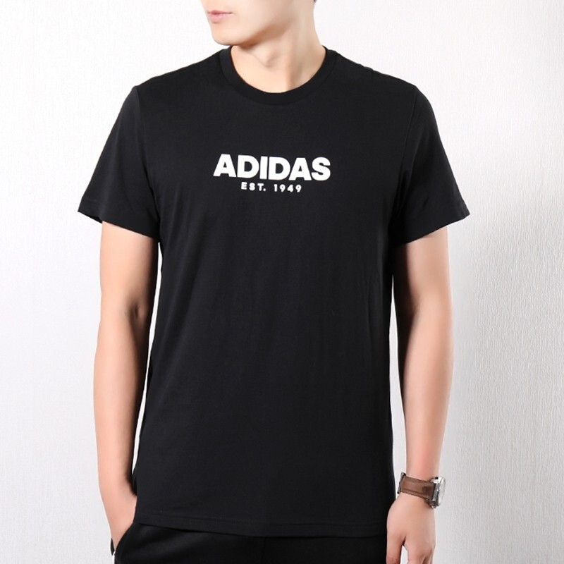 Мужская футболка adidas Gfx T Adidas 2 (черный) — фото 4