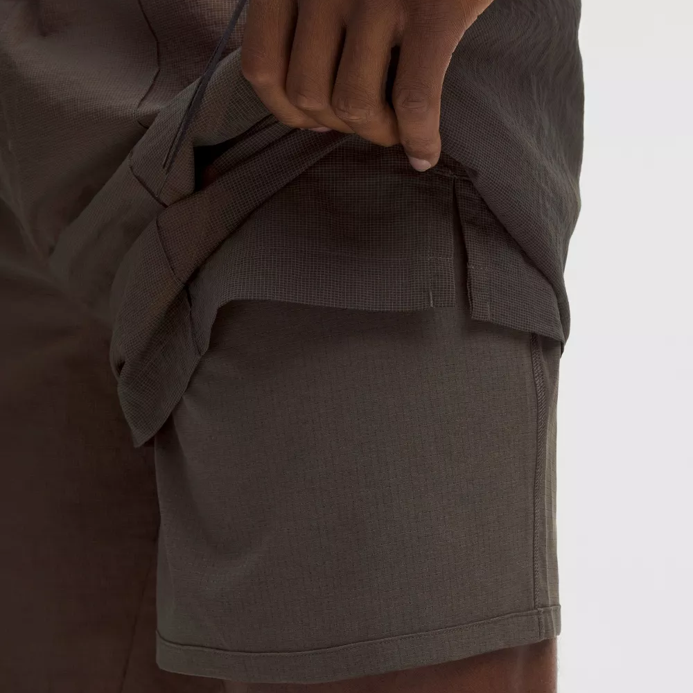 Lululemon x SLNSH Sports Shorts 9′ Men’s Stone Color/Pure Orange Stoney/True Tangerine