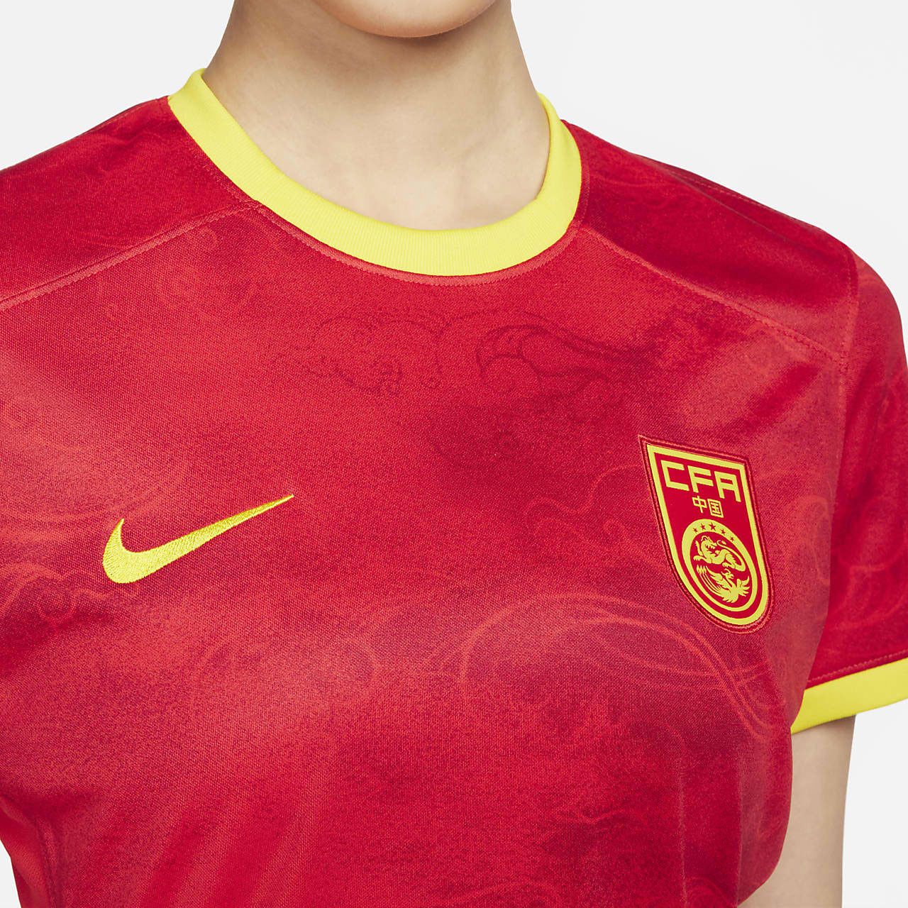 Nike Soccer Jerseys Women's Gym Red Crew Neck Moderate