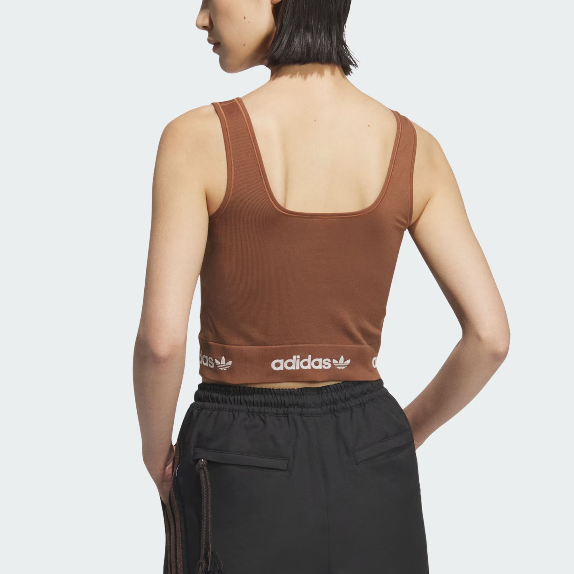 Adidas Originals Top Sleeveless Sports Shirts Women’s Soft Brown Other