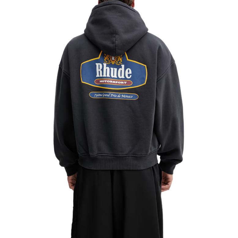 Мужское худи RHUDE (черное) — фото 2