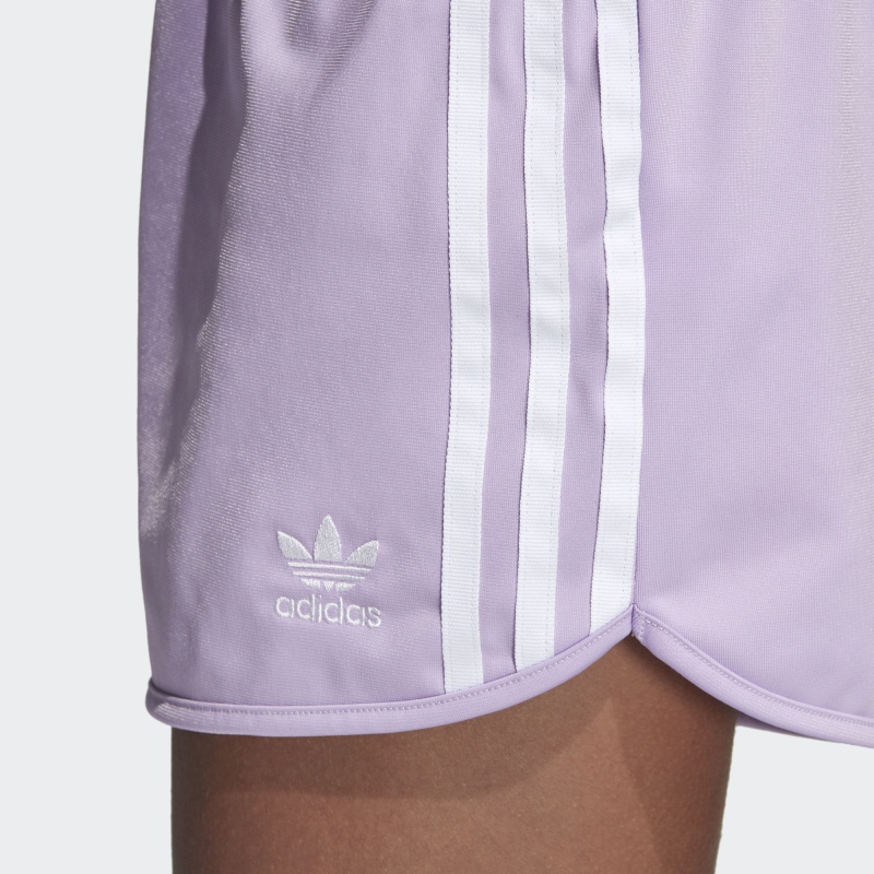 Женские шорты adidas originals 3 Str Short (светло-фиолетовый) — фото 6