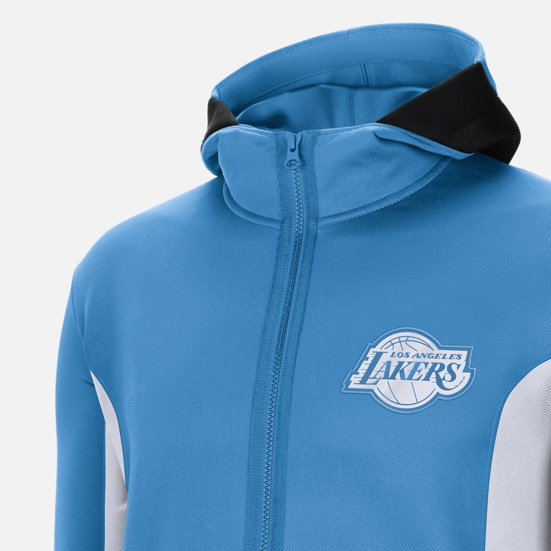 Мужская зип-куртка Nike NBA Therma Flex (синяя) — фото 3