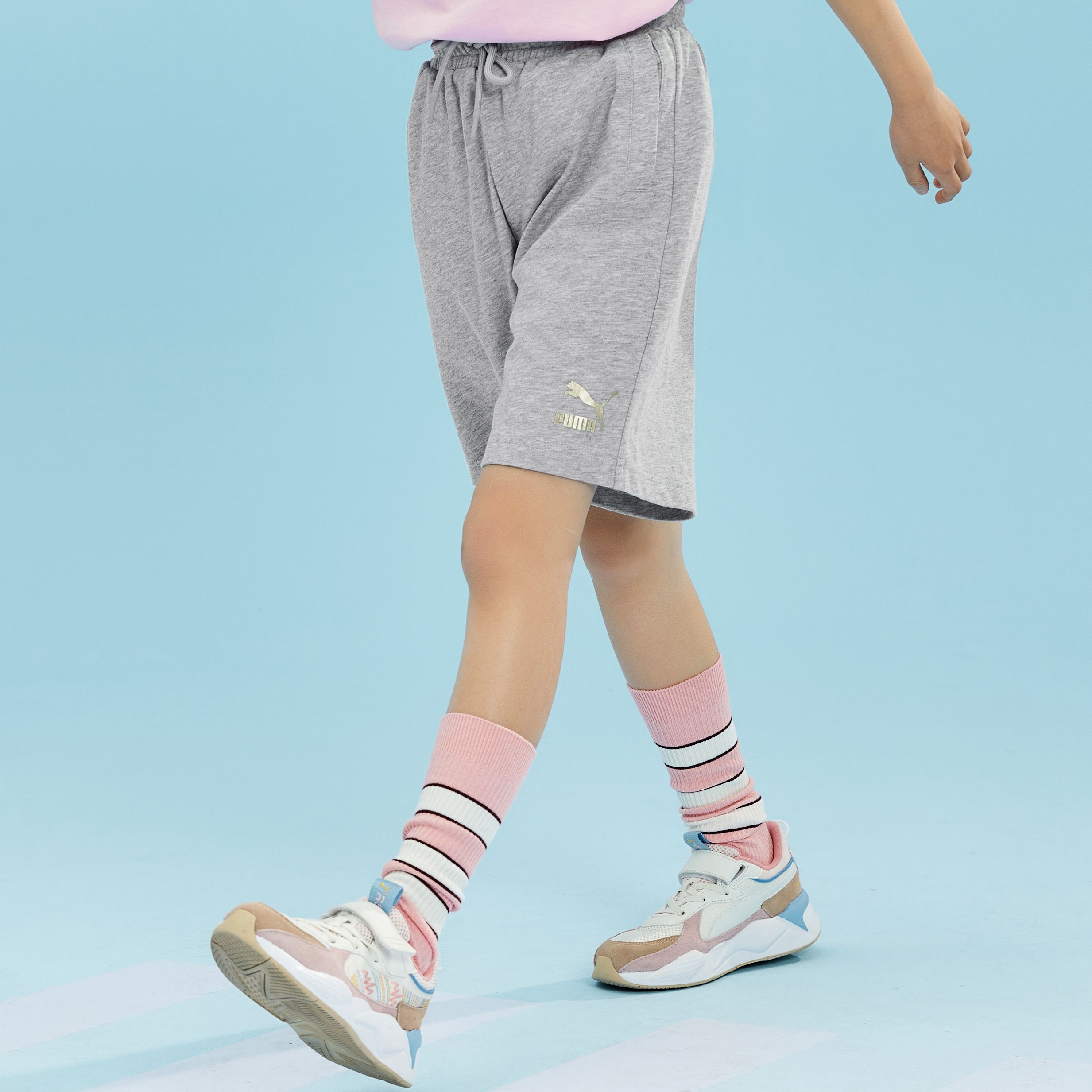 Детские шорты PUMA (серые) — фото 5