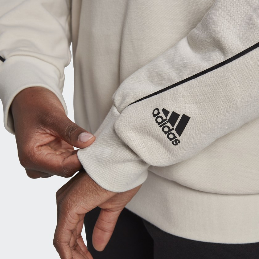 Женское худи adidas (микро-белое) — фото 3