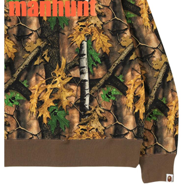Худи A BATHING APE FOREST CAMO WIDE CREWNECK (камуфляжное) — фото 3