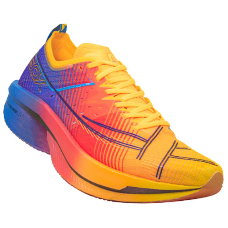 XTEP 160X 6.5PRO Slip Resistant Abrasion Resistant Low top Carbon Plate Marathon Running Shoes Women’s Orange Blue