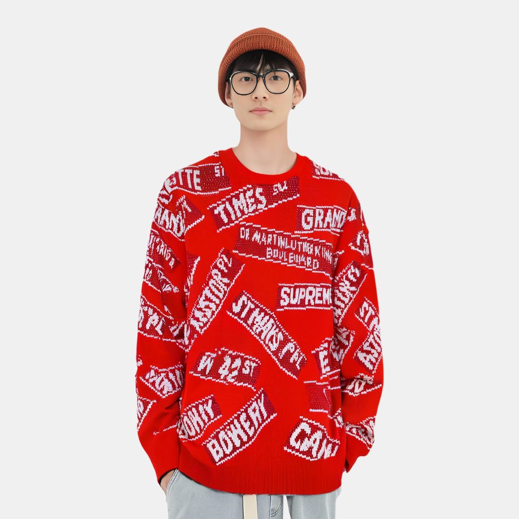 Худи Supreme SS21 (красно-белое) — фото 3