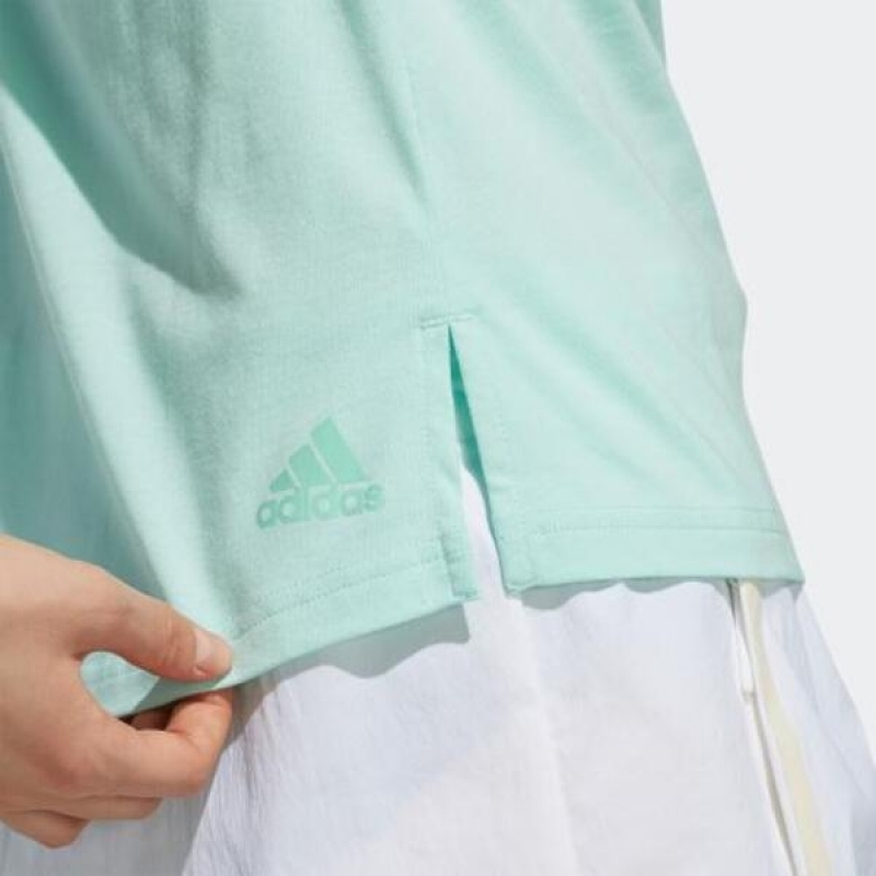 Женская футболка adidas Logo T (мятная) — фото 5
