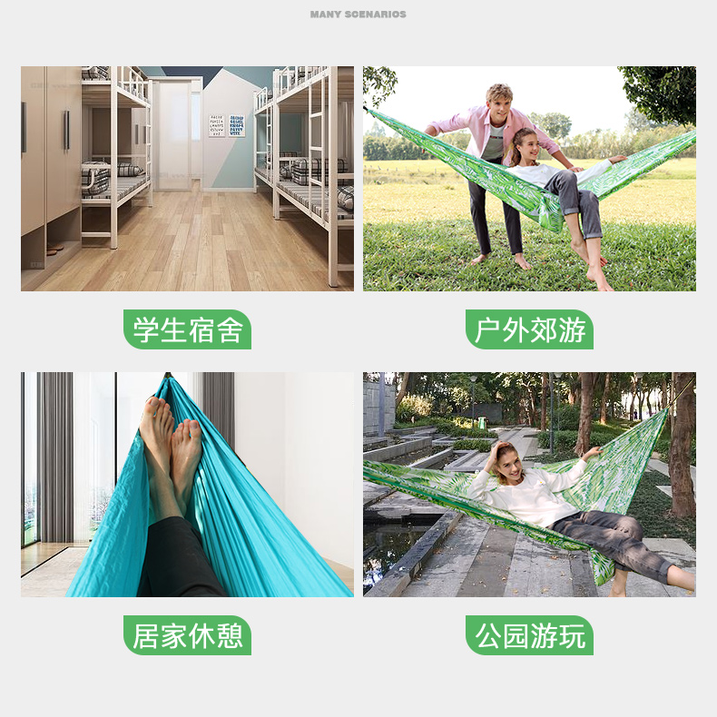 CAMEL Difficult To Rollover Outdoor Hammocks Camping Multicolor