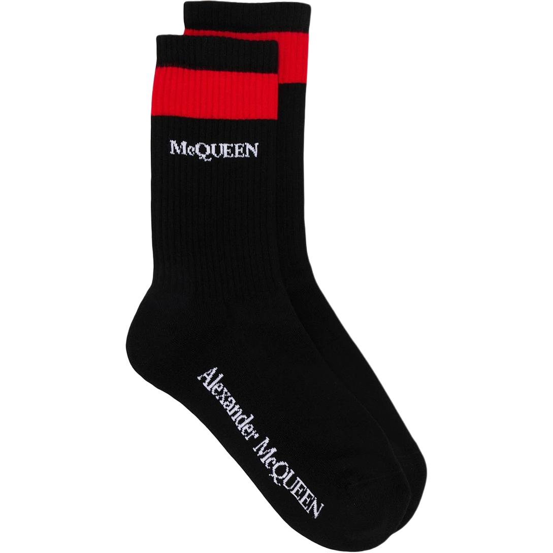 Alexander McQueen Crew Socks Men’s Black