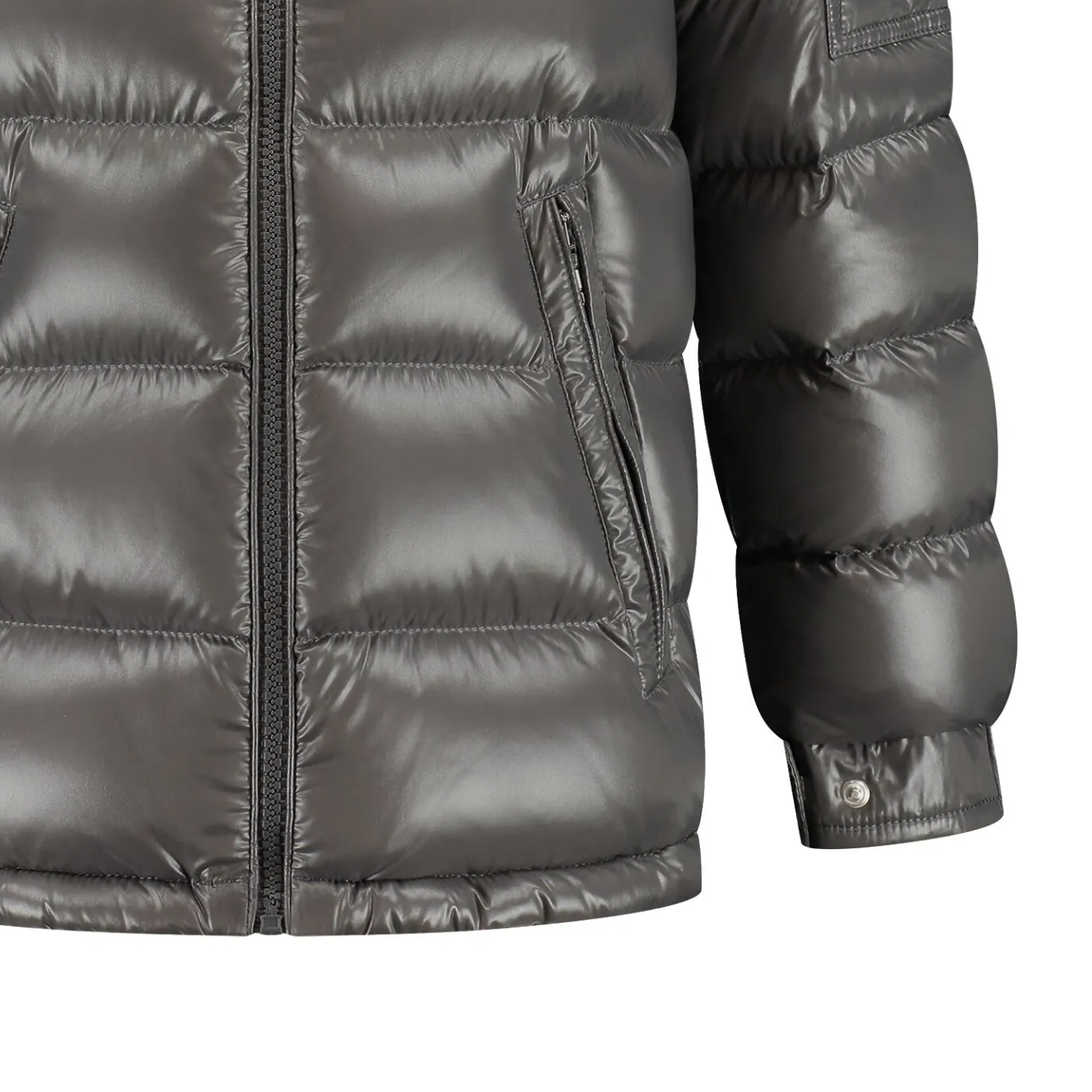 Куртка Moncler Maya (темно-серая) — фото 4