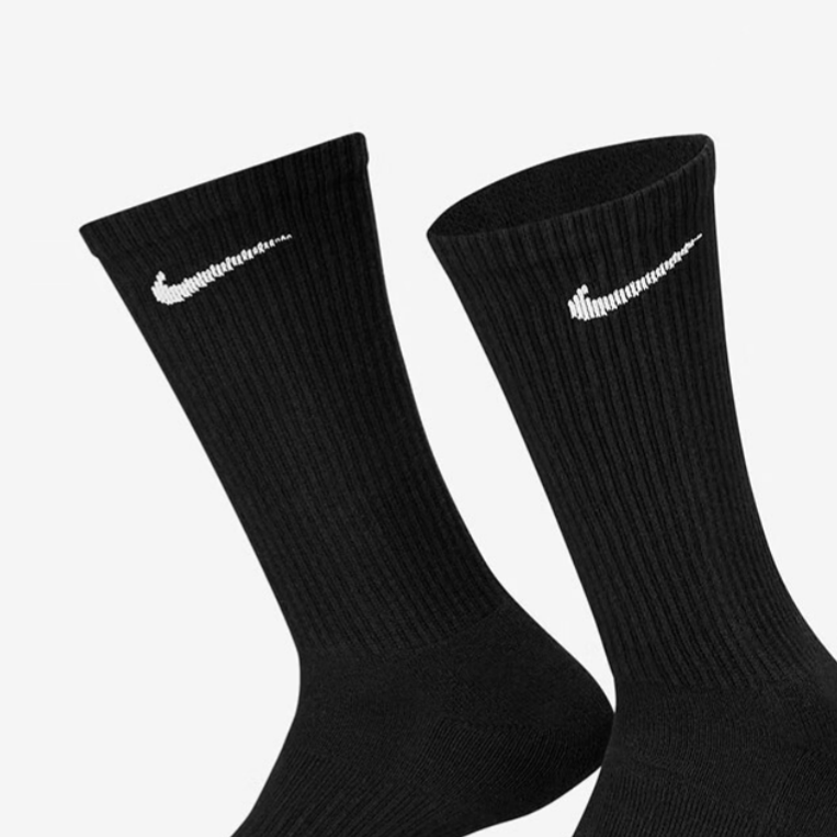 Nike Crew Socks Men’s 1 Set 6 Pack Black/Gray/White