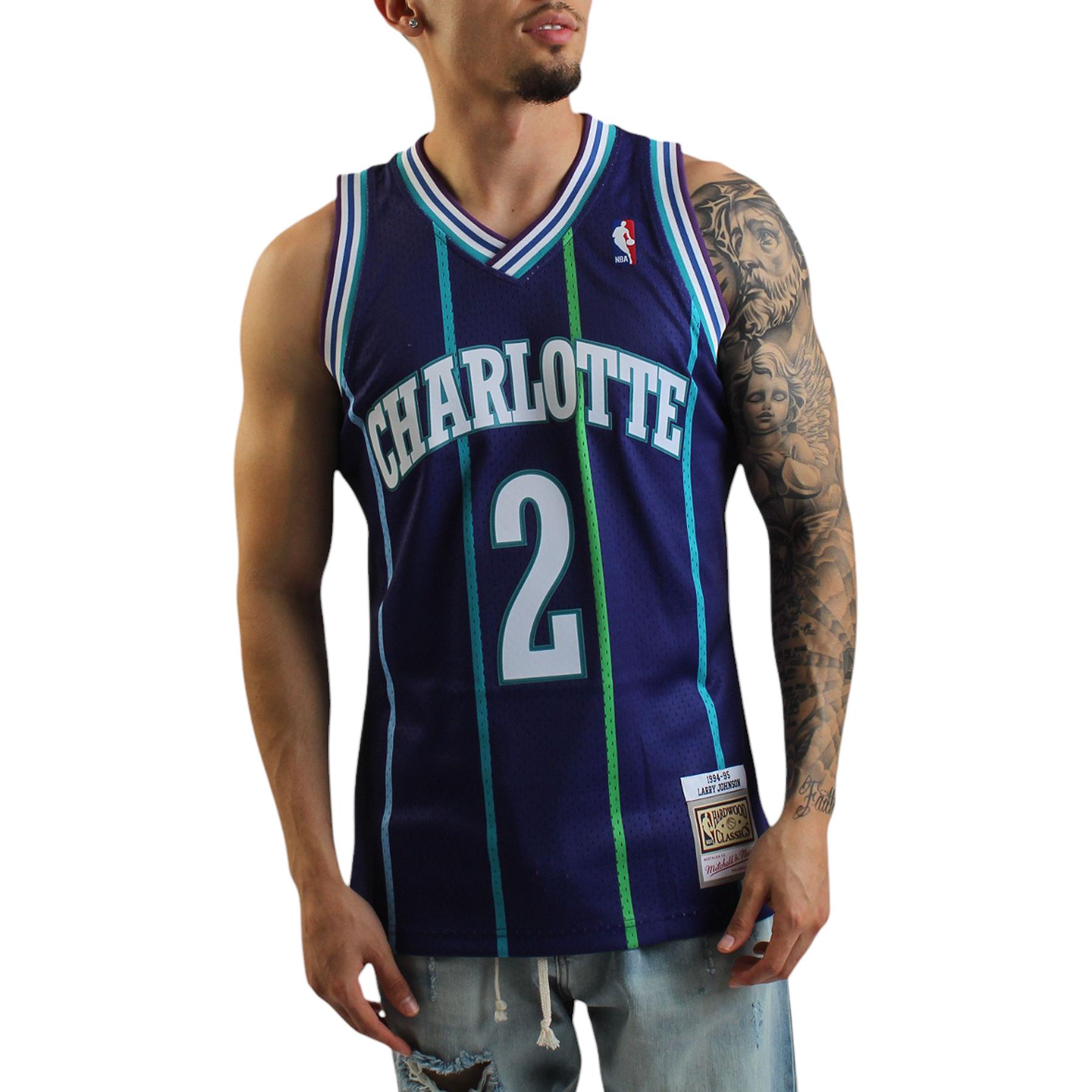 Mitchell Ness x Nba Charlotte Hornets 94 Larry Johnson Swingman Alt tank top