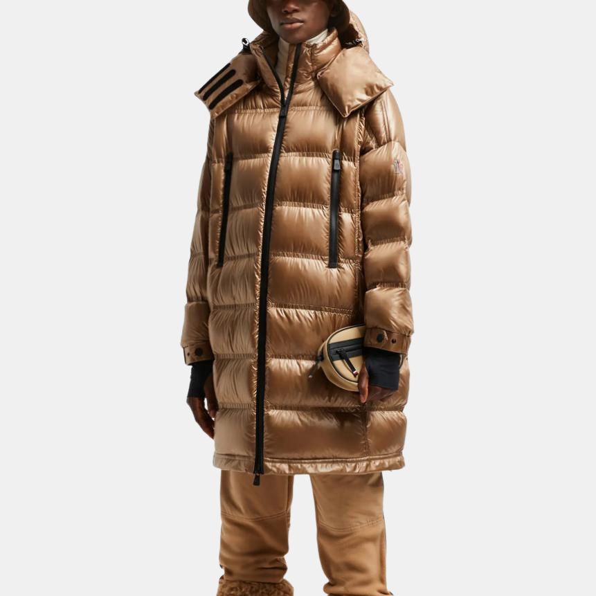 Женская куртка Moncler Grenoble (бежевый) — фото 4