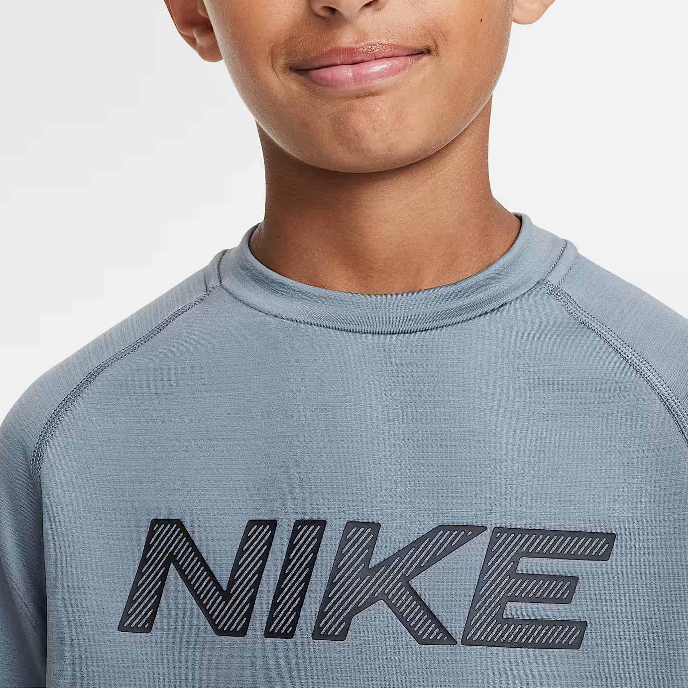 Футболка Nike NikeT Dri-FIT Long-Sleeve Training Top (серая) — фото 4
