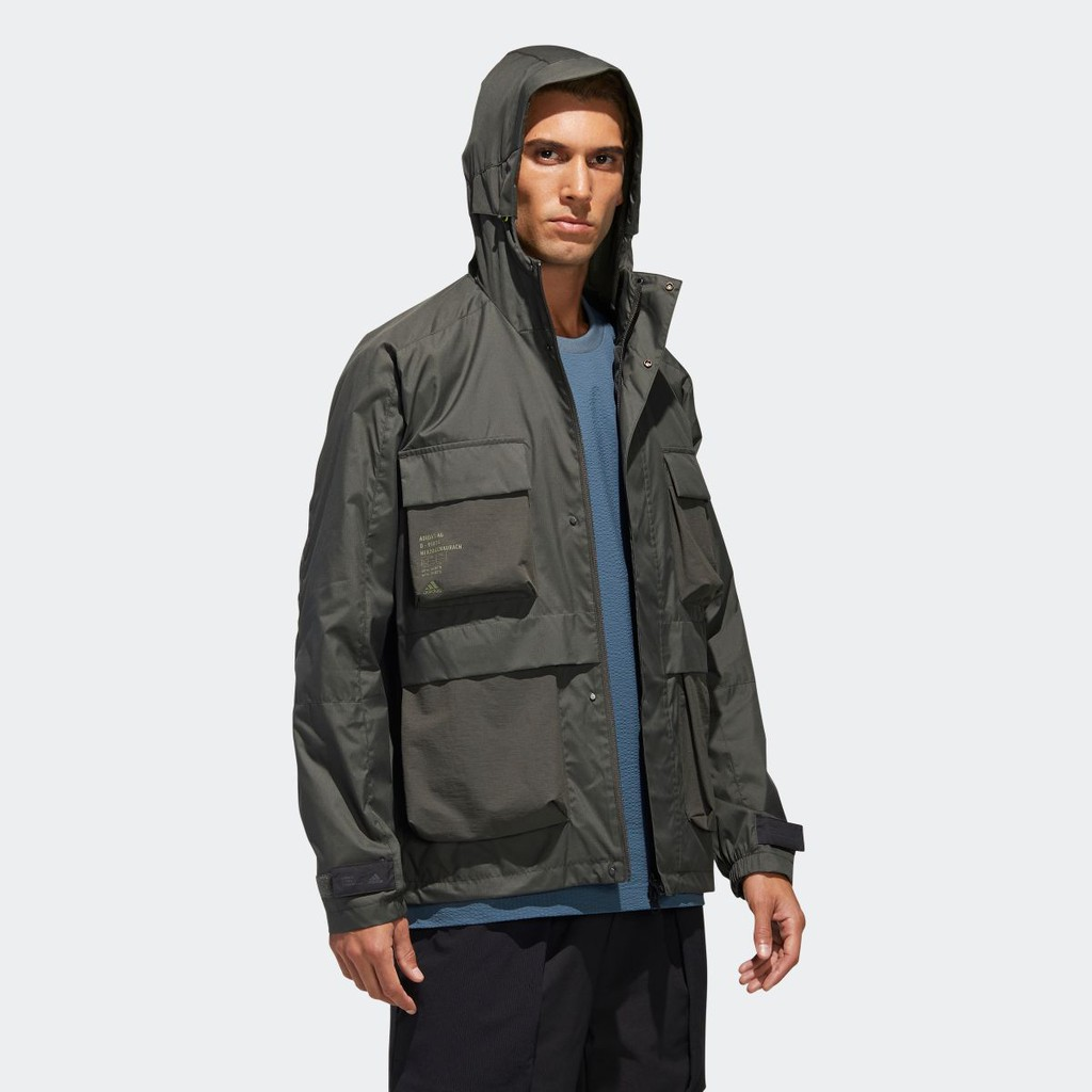 Мужская куртка adidas TH WB JKT (коричневая) — фото 6