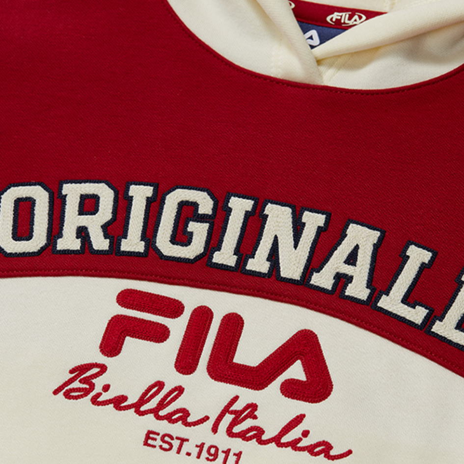 Худи Fila KIDS ORIGINALE (белый) — фото 6