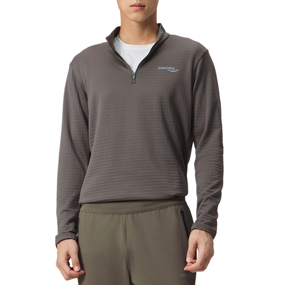 Saucony Running T Shirt Men’s Pure Gray Coffee
