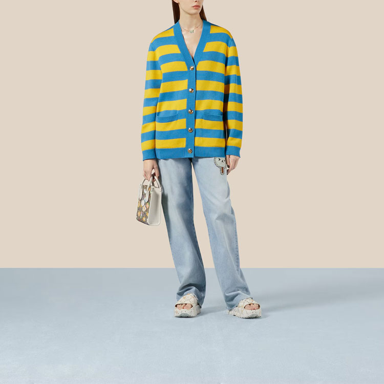 Женская кофта Gucci SS23 (разноцветная) — фото 5