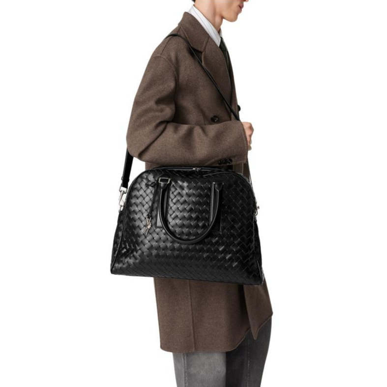 Мужская сумка Bottega Veneta Getaway 24 Ore (черная) — фото 4