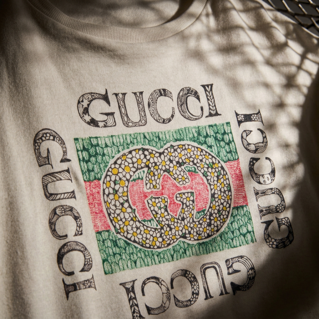 Детская футболка Gucci FW26 Floral (розовая) — фото 3