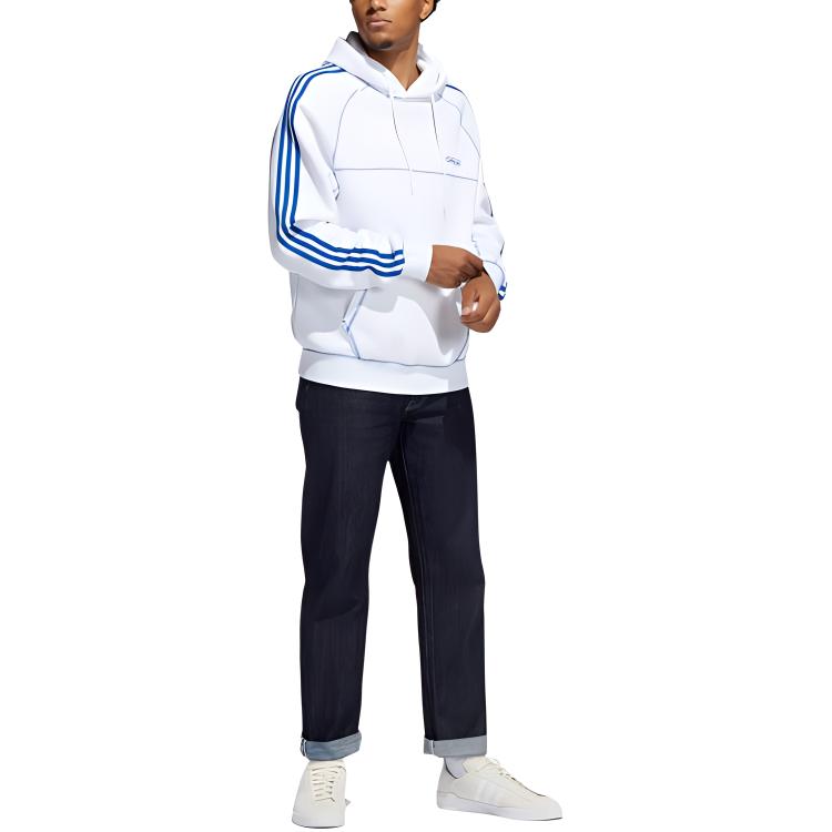 Мужское худи adidas originals Cntrst Stitch H (белый) — фото 4