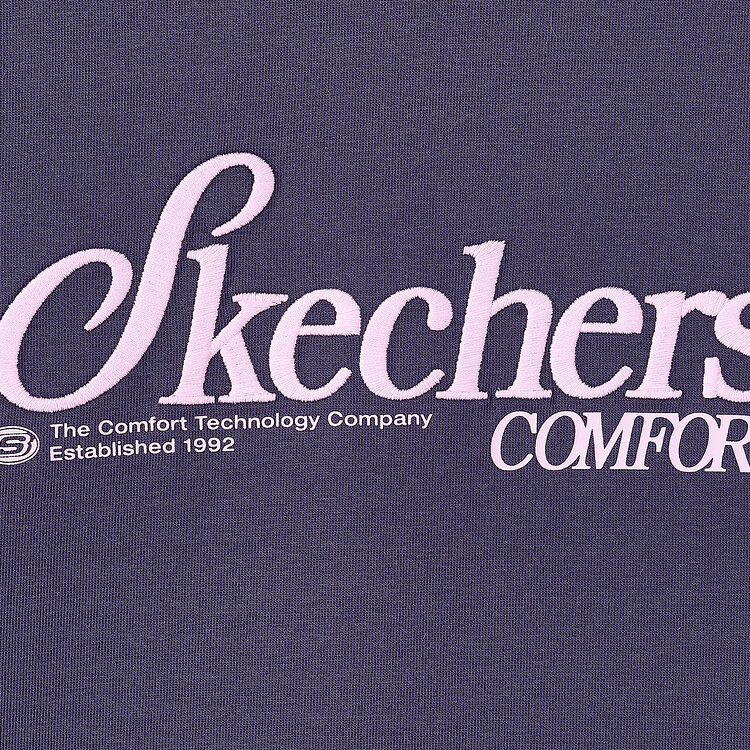 Женская футболка Skechers T (фиолетовая) — фото 3