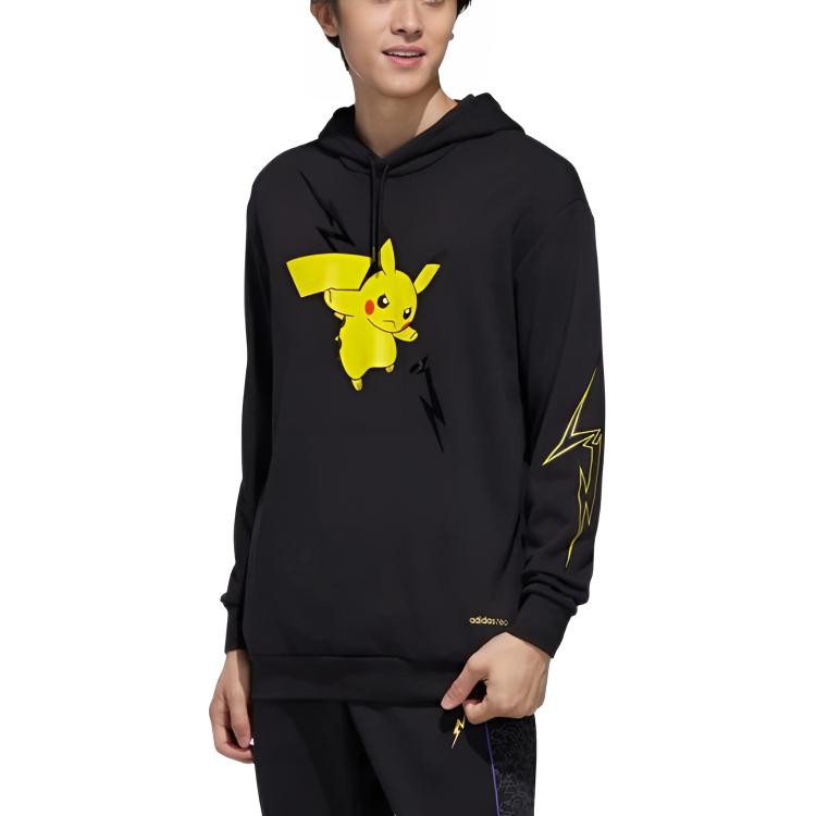 Мужское худи adidas neo M PKMN Pikachu Hoodie (черное) — фото 3
