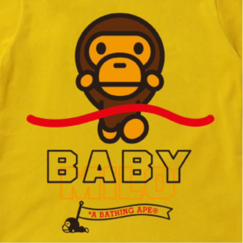 Детская футболка A BATHING APE 0ZXTEK310021I (белая) — фото 8