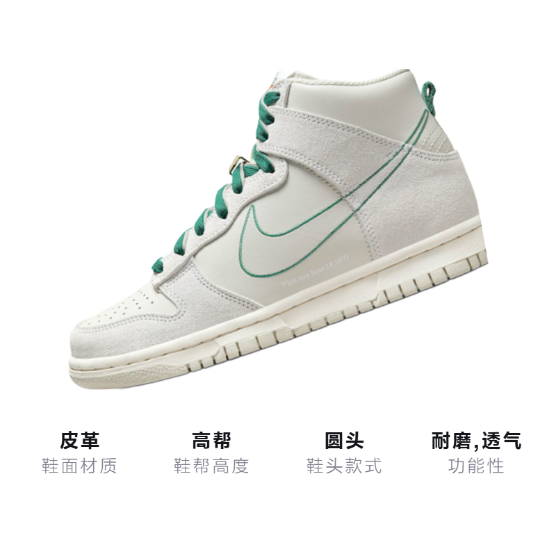 Кроссовки Nike NikeDunk SE "First Use" (бело-зеленые) — фото 3