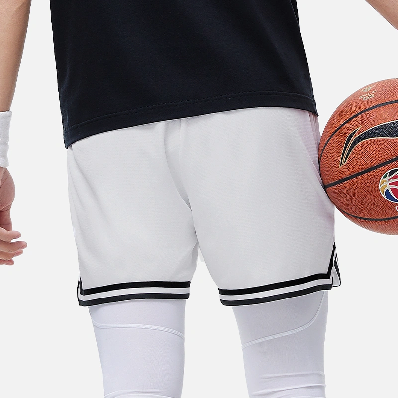 Li Ning Professional Basketball Collection Basketball Shorts Men’s Standard White
