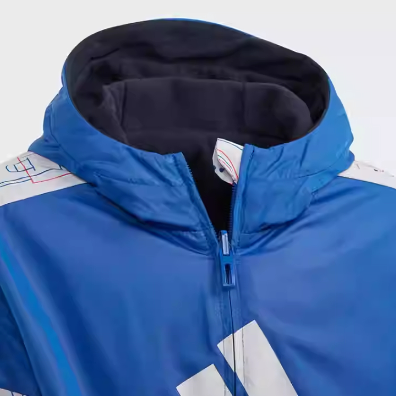 Детская куртка adidas Hooded (синяя) — фото 4