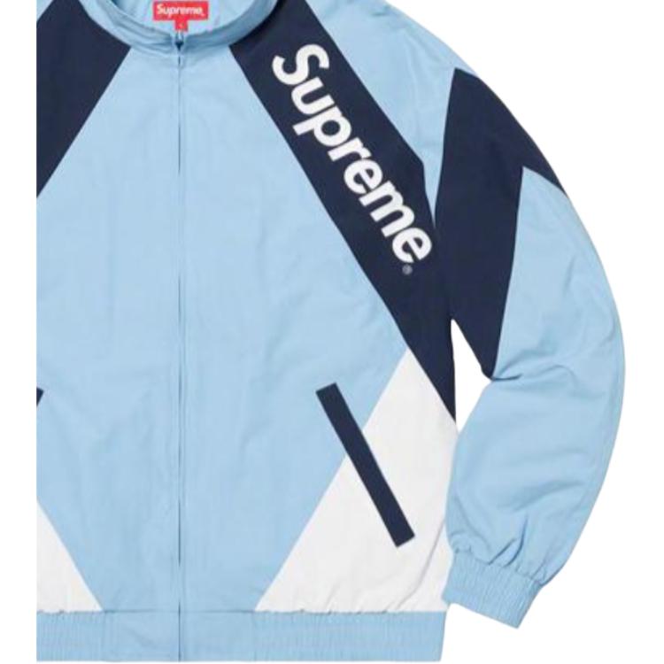 Куртка Supreme SS20 Week 1 Paneled Track Jacket (синяя) — фото 3