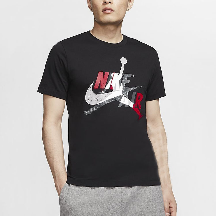 Мужская футболка Jordan Jumpman Classics Logo (черная) — фото 3