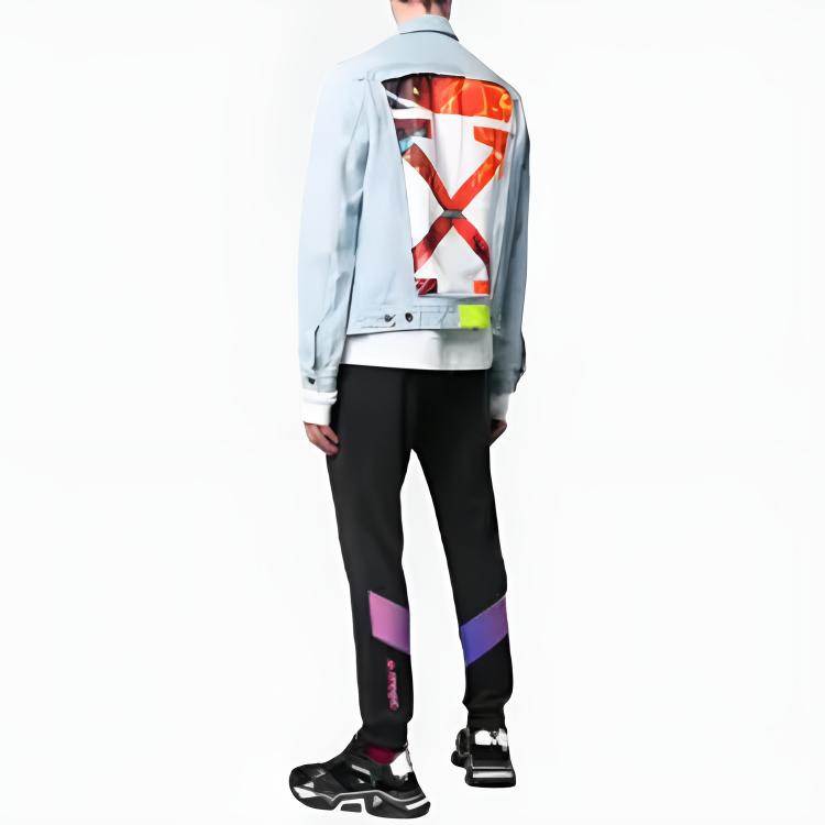 Мужская куртка OFF-WHITE SS19 (голубая) — фото 4
