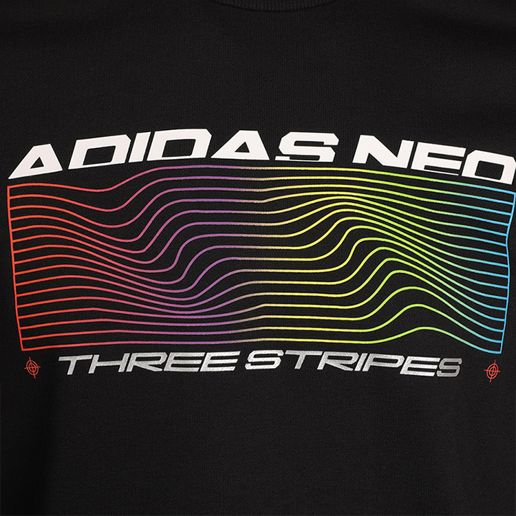 Мужское худи adidas neo (черное) — фото 4