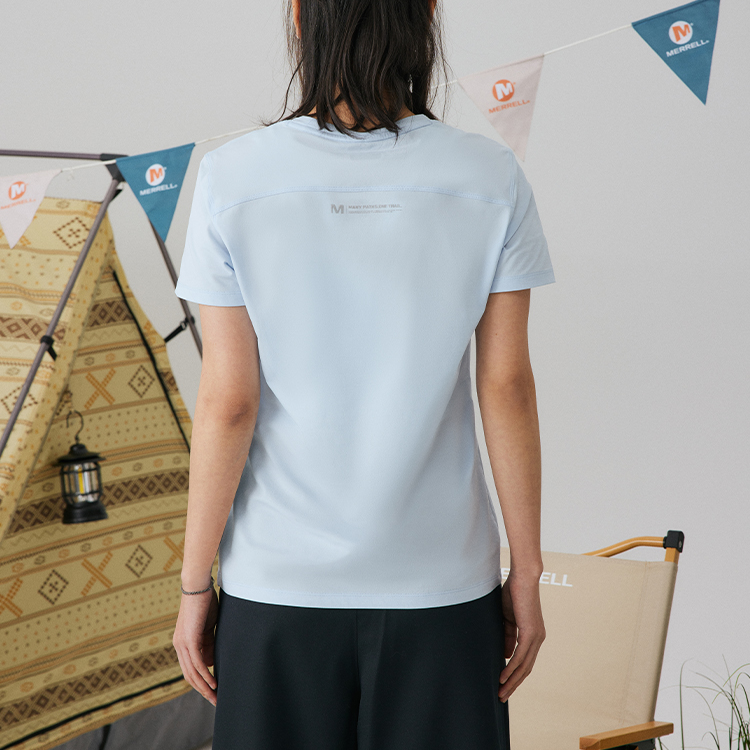 MERRELL Quick Dry T Shirts Women’s Light Blue