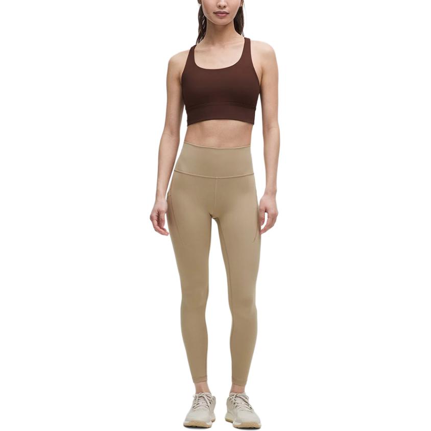 Lululemon Wunder Train Sports Pants 24′ Women’s Oak Brown/SHOK