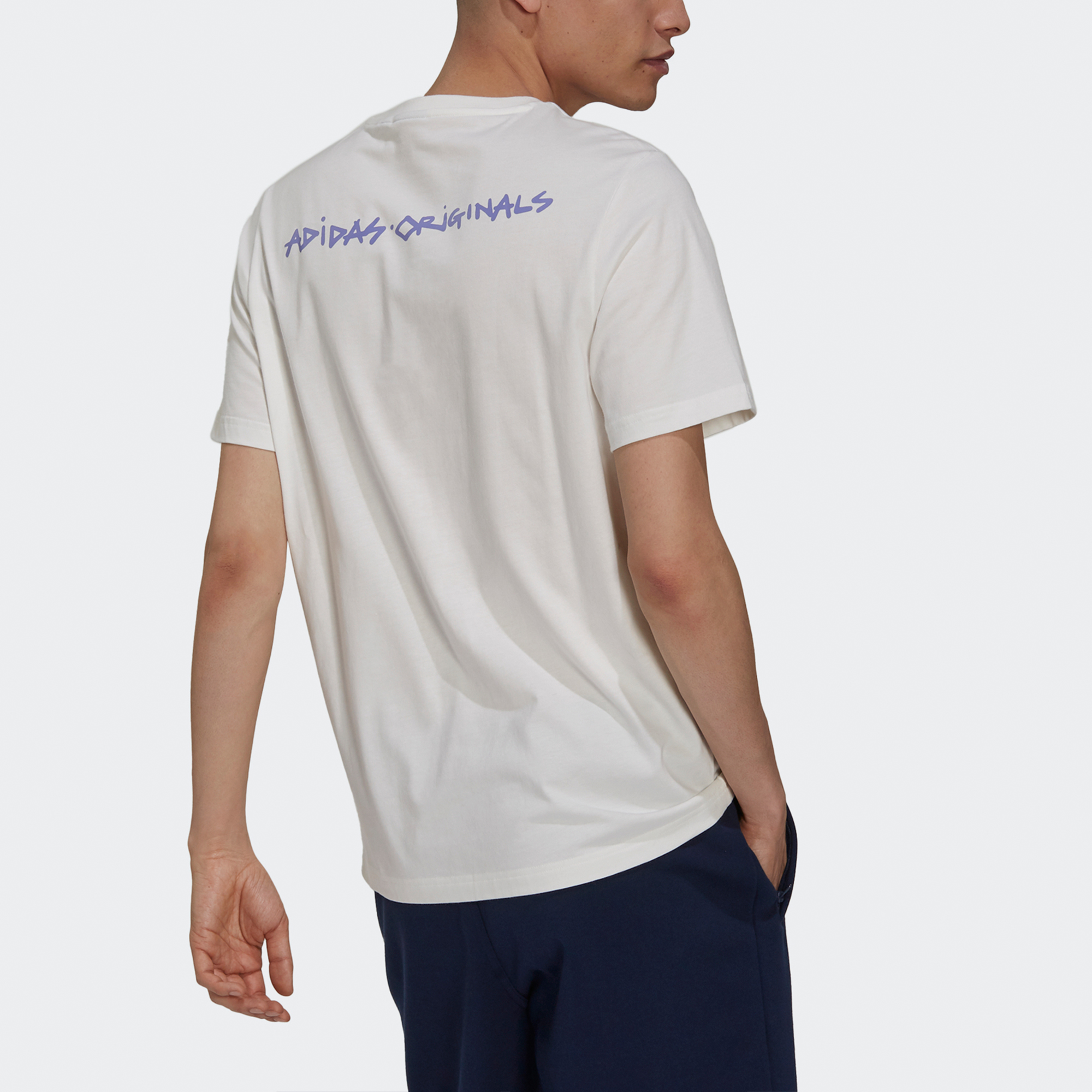 Мужская футболка adidas originals 5 Dino Tee (белая) — фото 2