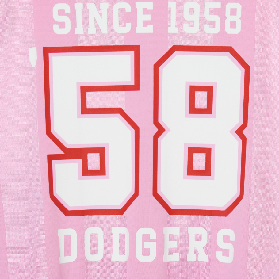 MLB Los Angeles Dodgers Retro Soccer Jerseys Women’s Pink