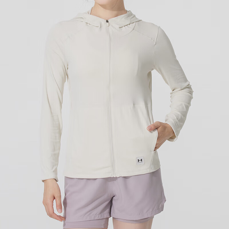 Женская куртка Under Armour Expanse SS25 (серая) — фото 3