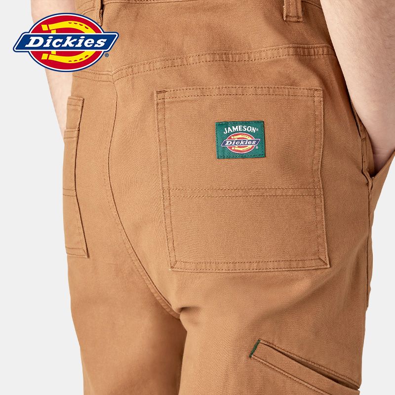 Женский комбинезон Dickies x JAMESON Logo (светло-коричневый) — фото 3