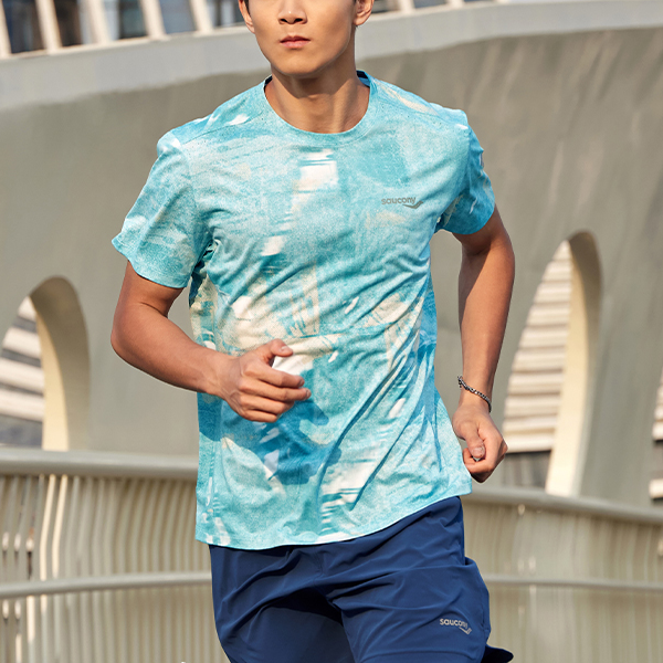 Saucony Running T Shirt Men’s Blue